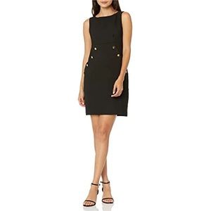 Trina Turk Women's Heart Felt Lined Black
Dress with Gold Buttons size 2 NWOT
